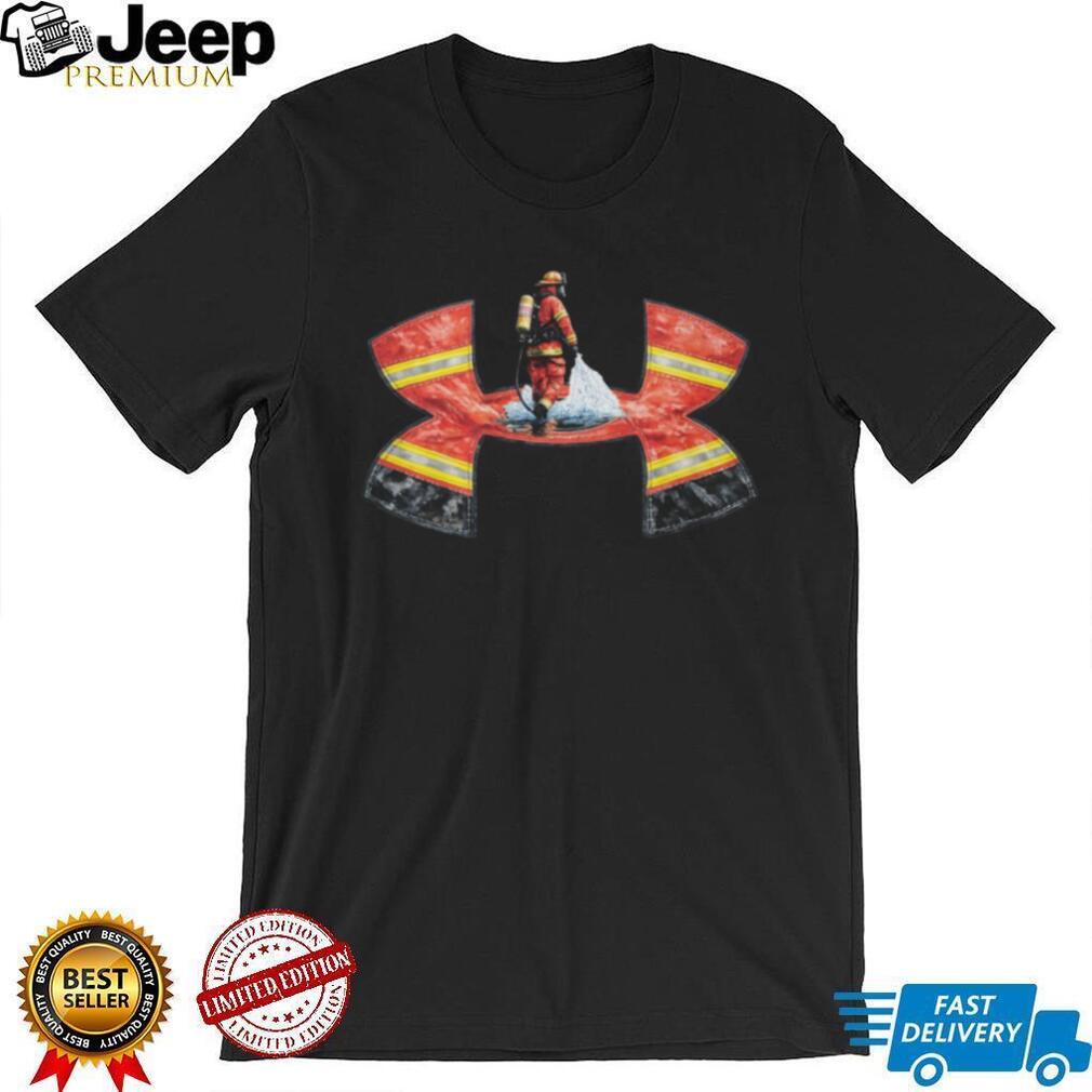 Firefighter First Responder Tribute Fire Axe Graphic T Shirt