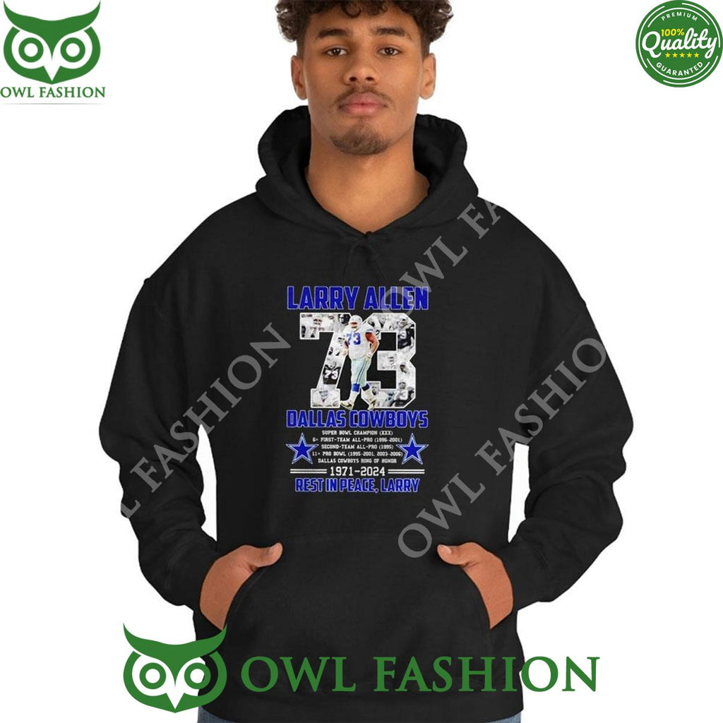 Larry Allen 73 Dallas Cowboys 1971 2024 Rest In Peace Larry Tshirt Hoodie