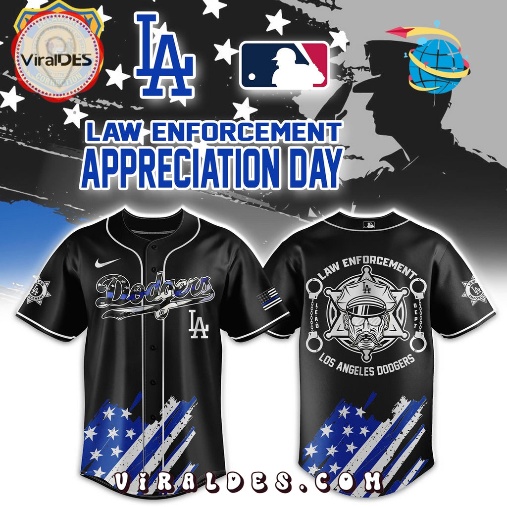 Law Enforcement Appreciation Day x LA Dodgers Baseball Jersey