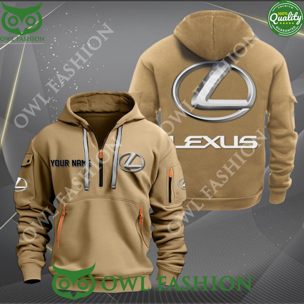 Lexus Motor Company Brand Customized 2d Half Zip Hoodie