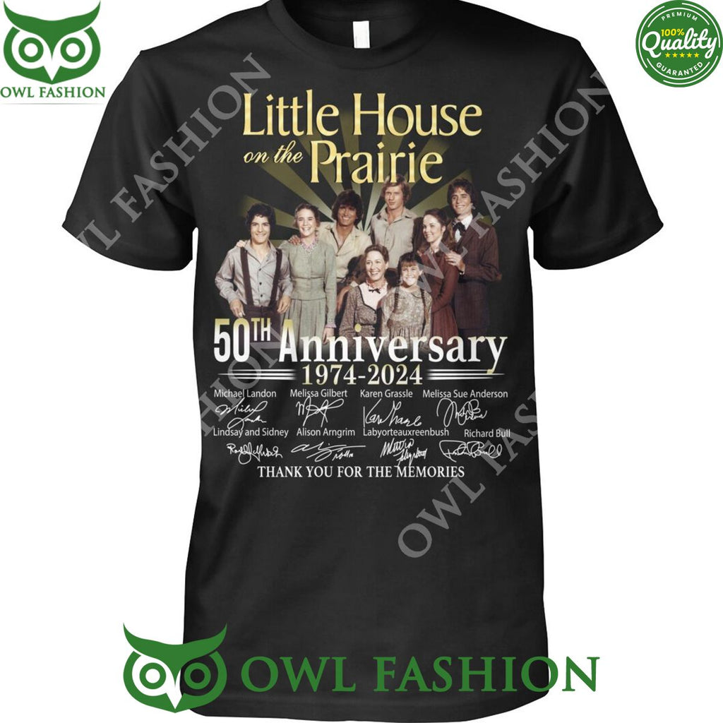 Little House on Prairie 1974 2024 50th Anniversary Memories 2d t shirt