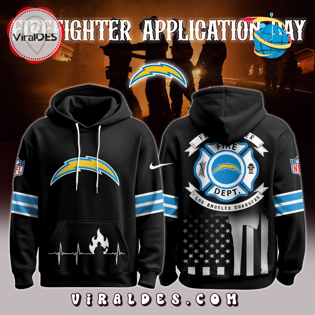 Los Angeles Chargers x Firefighter Appreciation Night Game Hoodie 2025