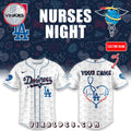Los Angeles Dodgers Nurses Night White Baseball Jersey