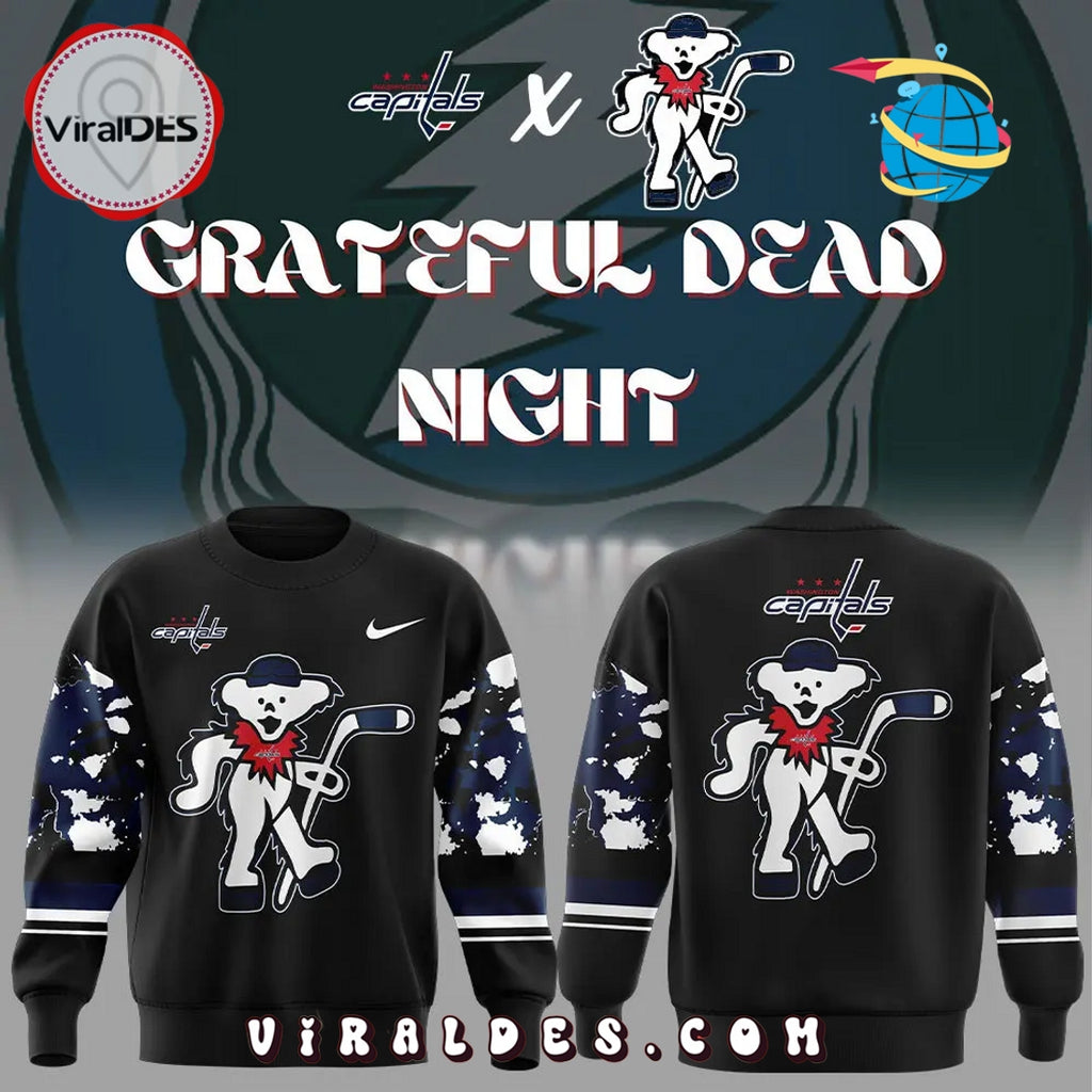 Luxury Washington Capitals Grateful Dead Night Hoodie
