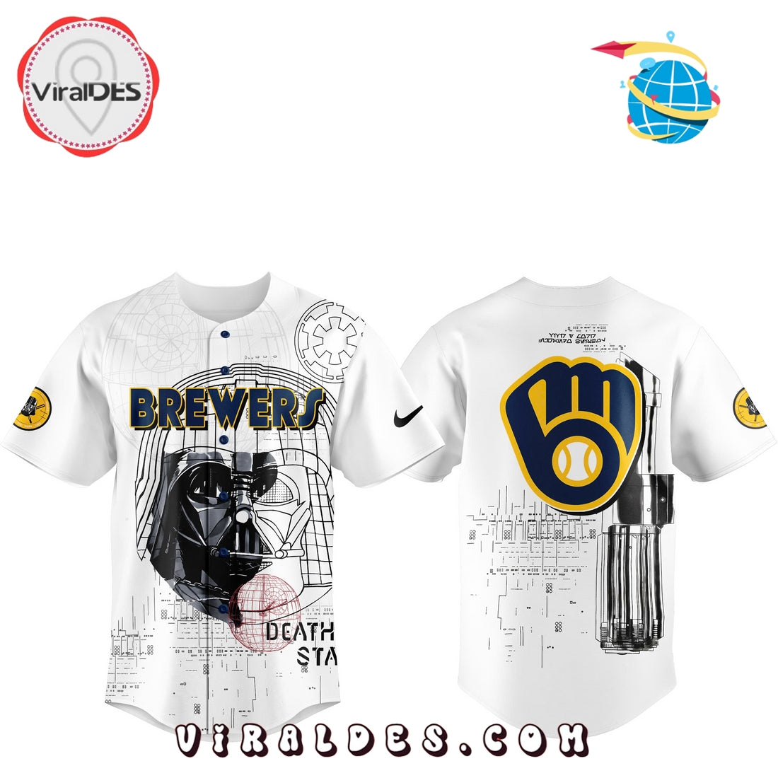 Milwaukee Brewers x Death Wars Baseball Jersey
