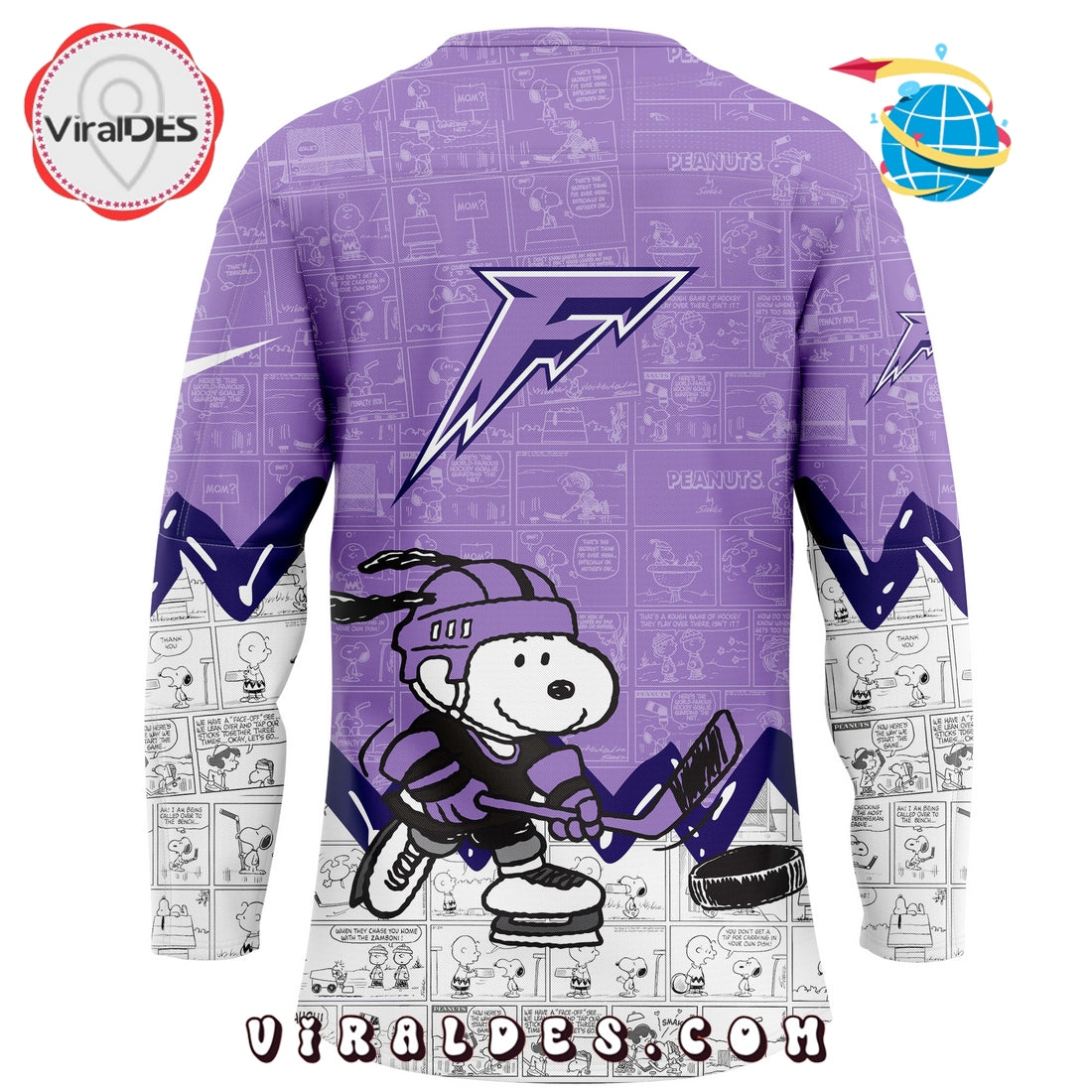 Minnesota Frost 75th Anniversary Peanuts Hockey Jersey