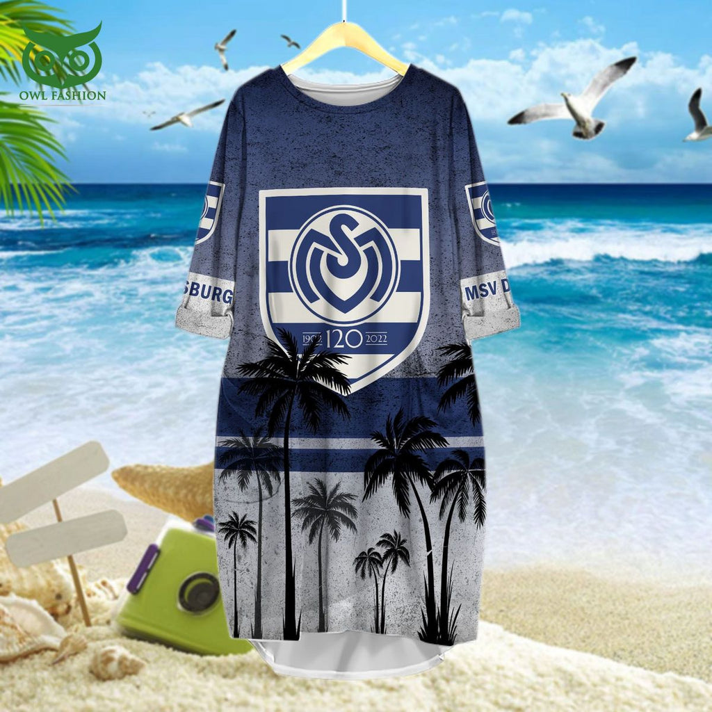 MSV Duisburg Germany Bundesliga 3D Tshirt Hawaiian Shorts