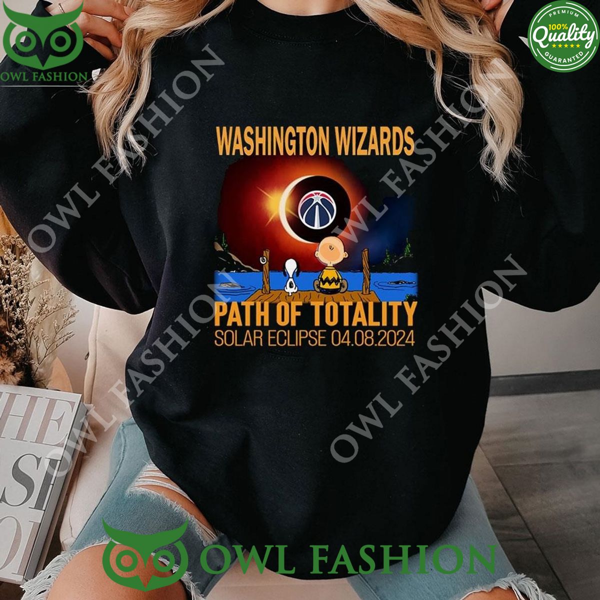NBA Washington Wizards Path Of Totality Solar Eclipse 2024 Sweatshirt