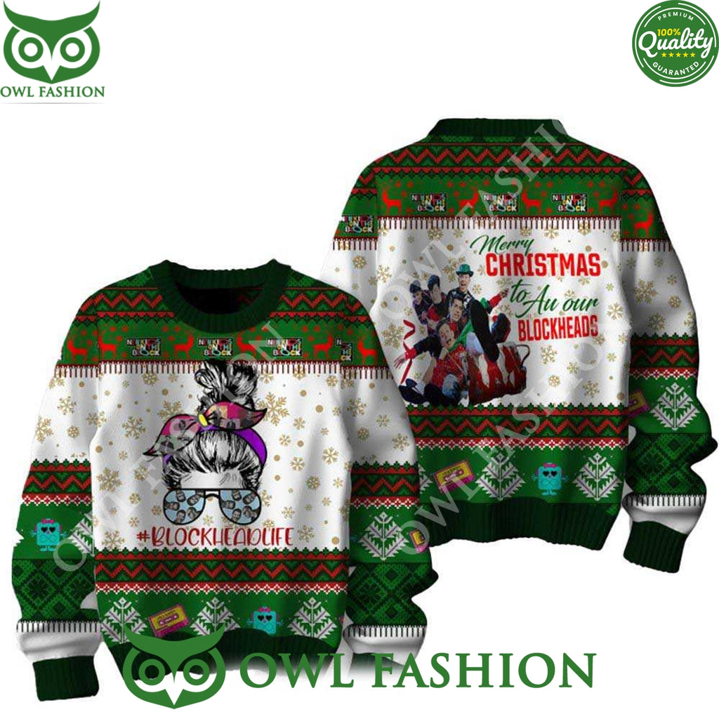 New Kids On The Block Merry Christmas To Au our Blockheads 2024 Sweater
