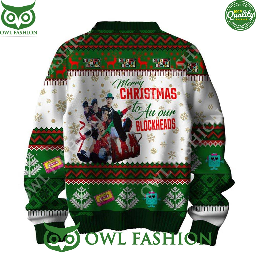 New Kids On The Block Merry Christmas To Au our Blockheads 2024 Sweater