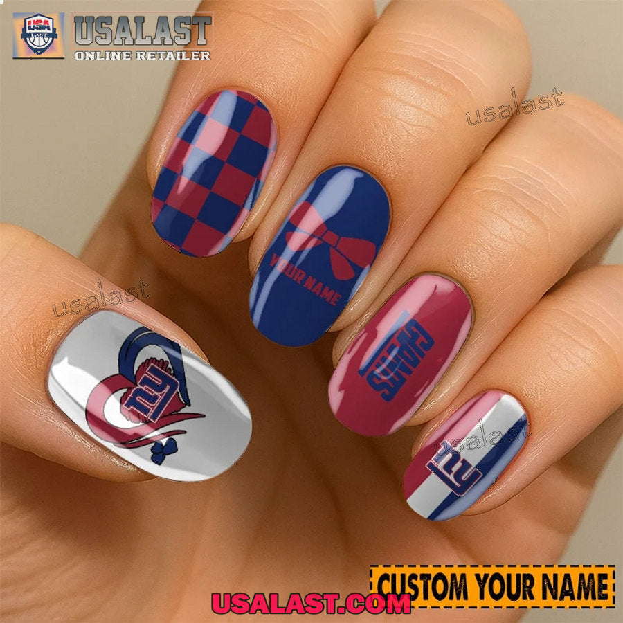 New York Giants Women Custom Nails Set
