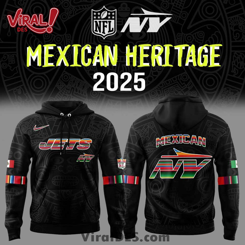 New York Jets 2025 Mexican Heritage Hoodie