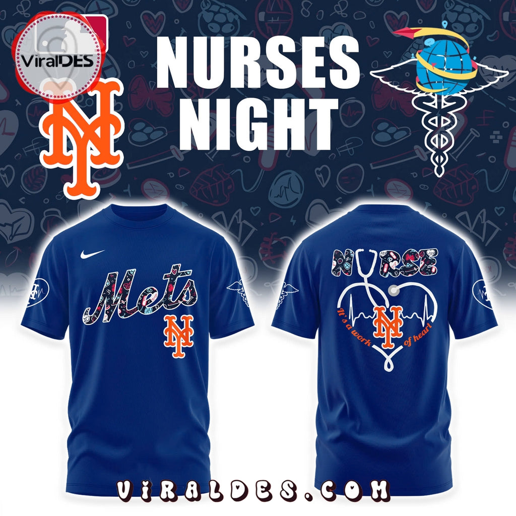 New York Mets Nurses Night Navy Hoodie