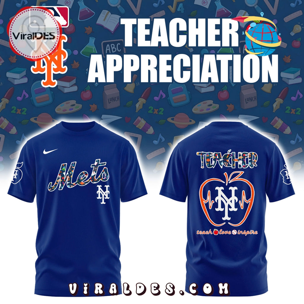 New York Mets Teacher Appreciation Navy Hoodie