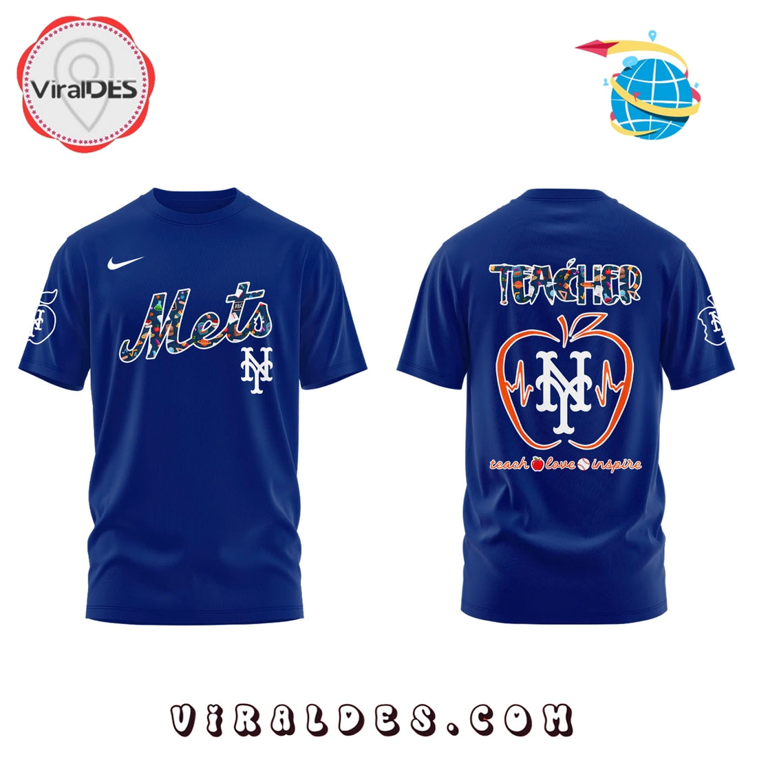 New York Mets Teacher Appreciation Navy Hoodie