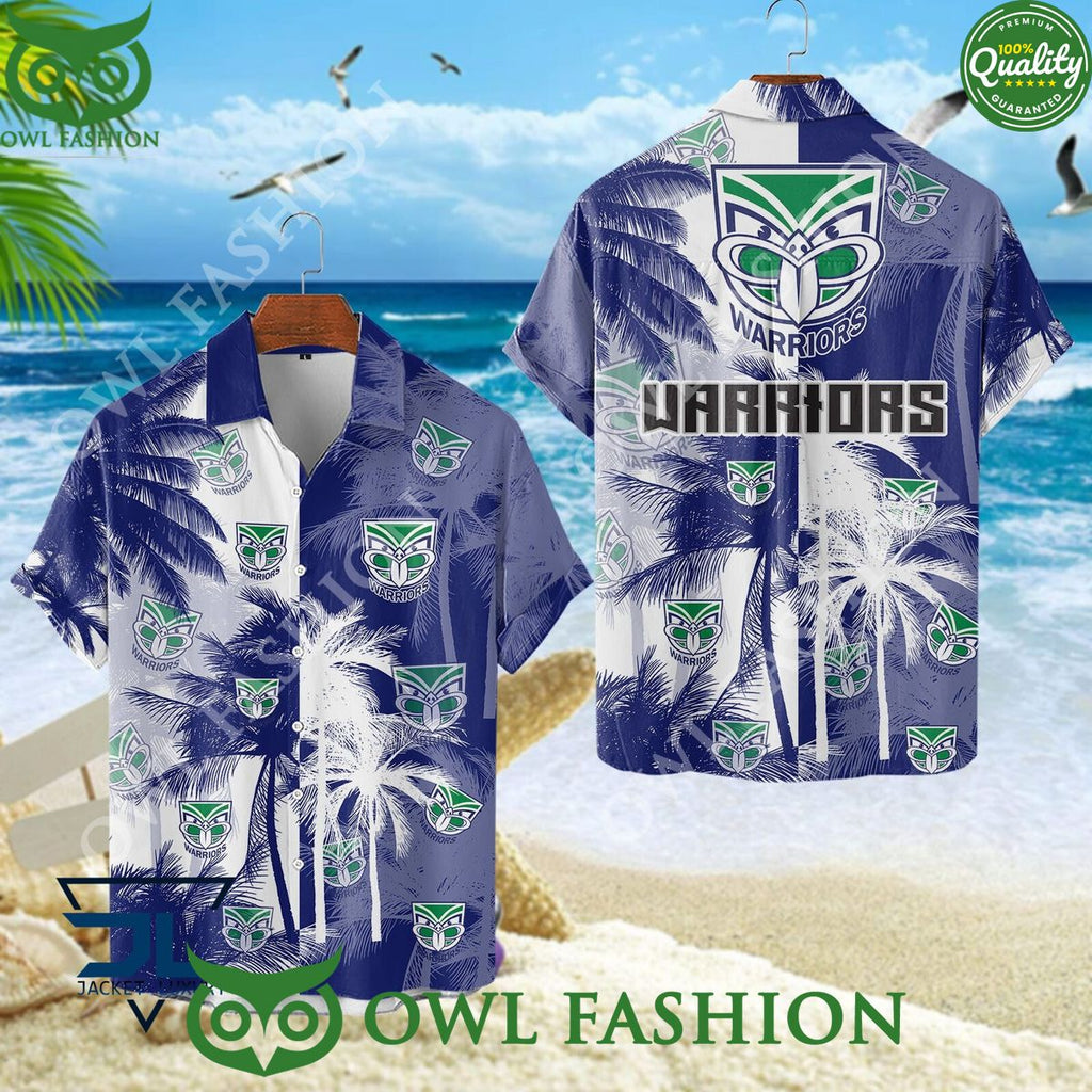 New Zealand Warriors NRL Australasia Football Rugby Hawaiian shirt and short