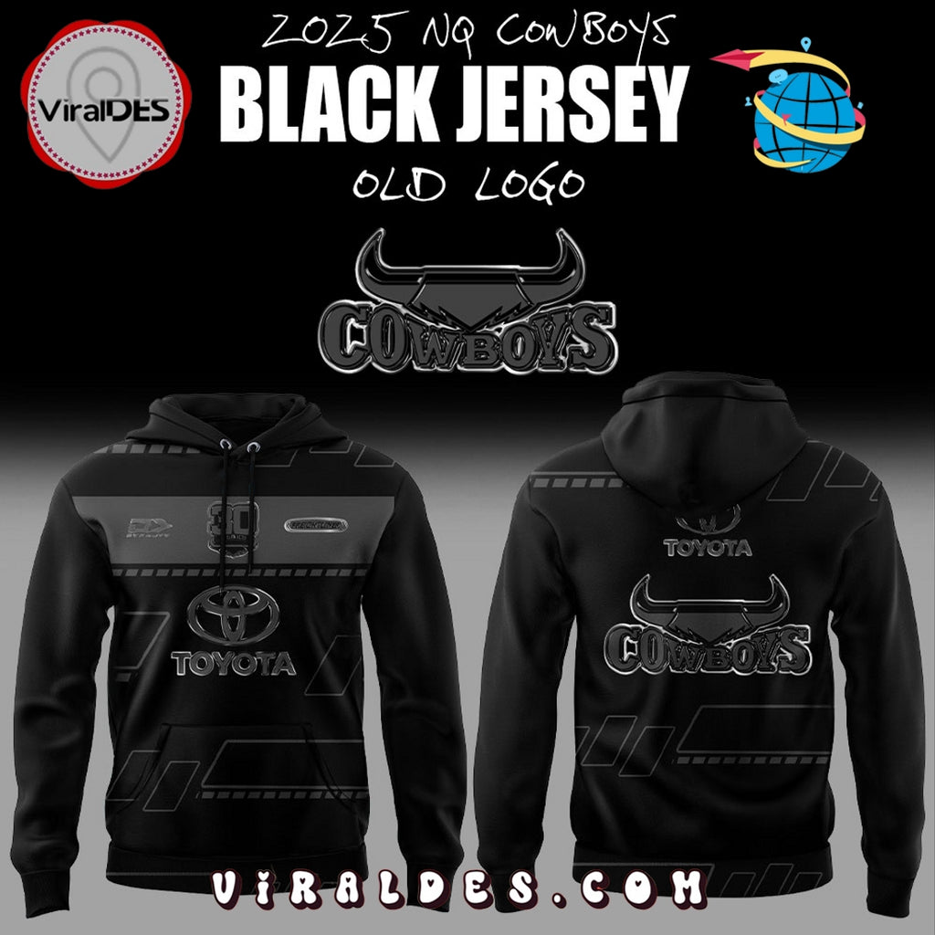 NQ Cowboys Back In Black Old Logo Hoodie 2025
