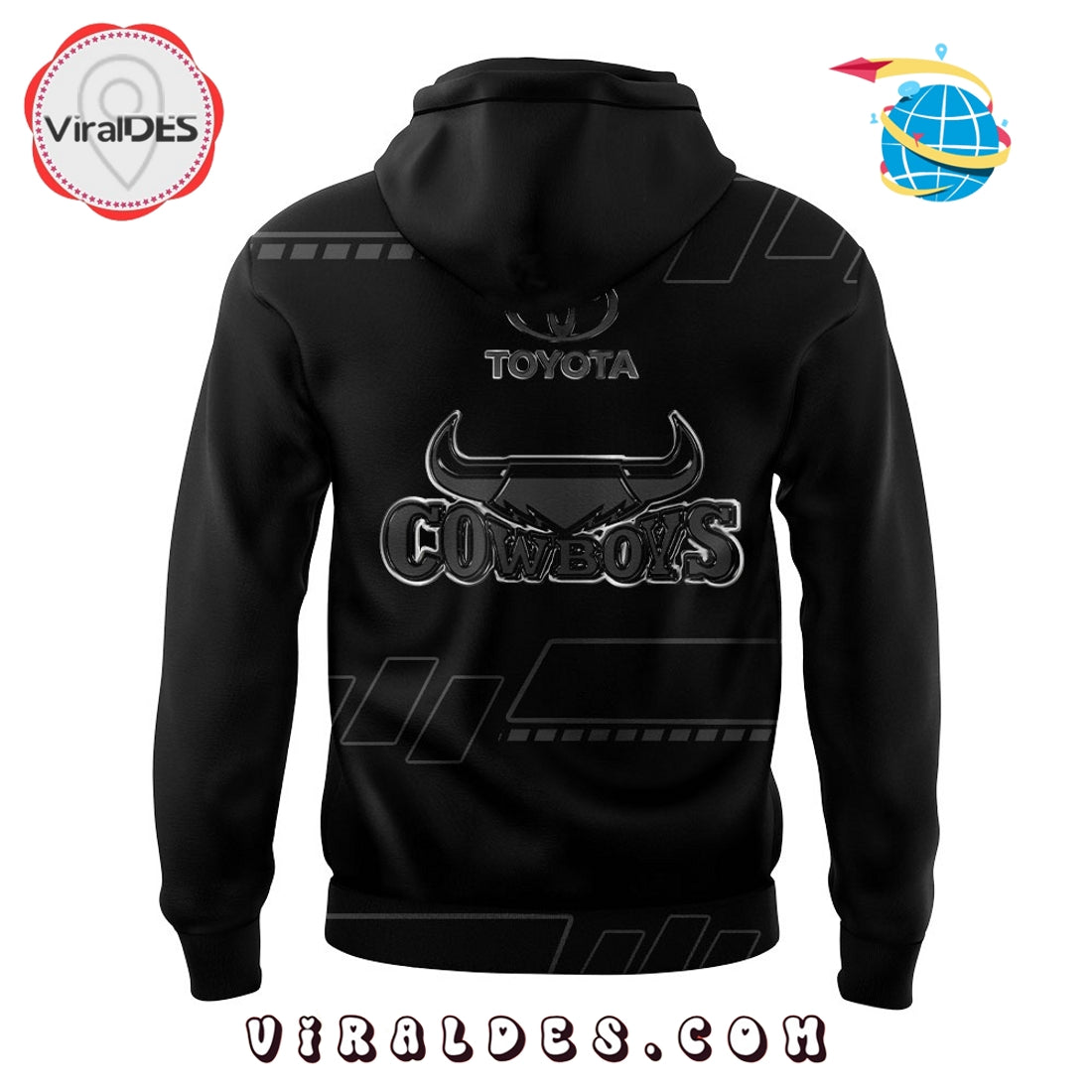 NQ Cowboys Back In Black Old Logo Hoodie 2025