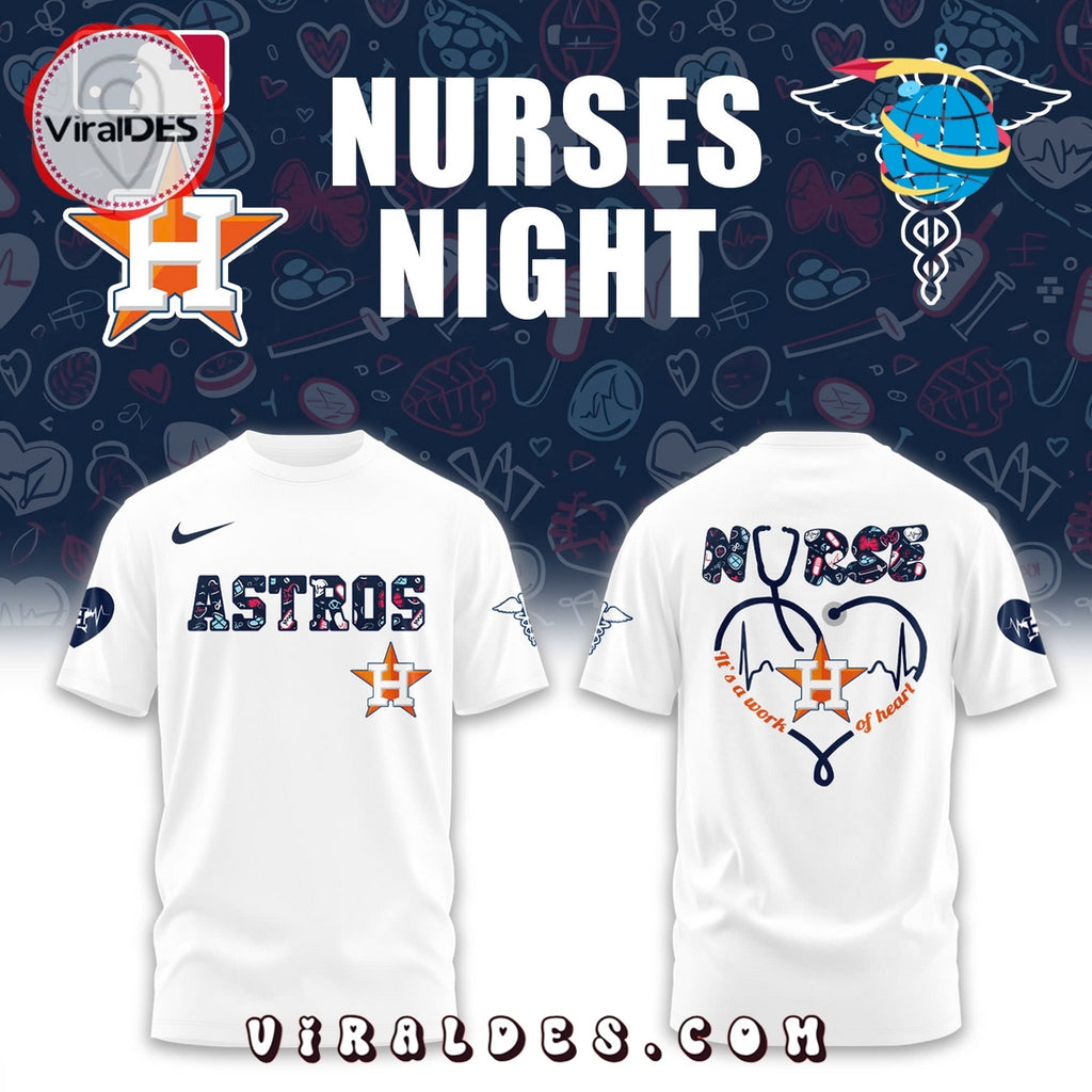 Nurses Night x Houston Astros White Hoodie