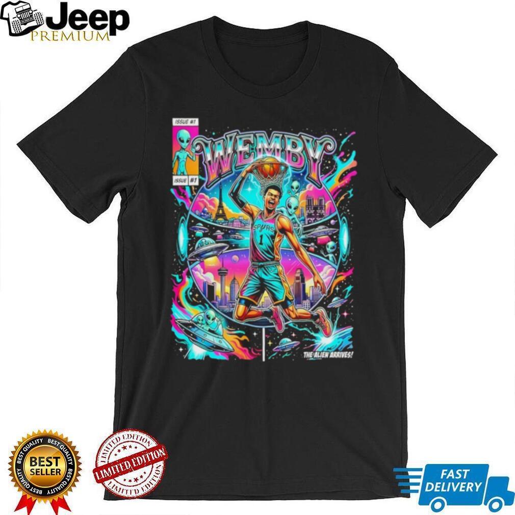 The Alien Arrives Wemby San Antonio Spurs Basketball vintage shirt