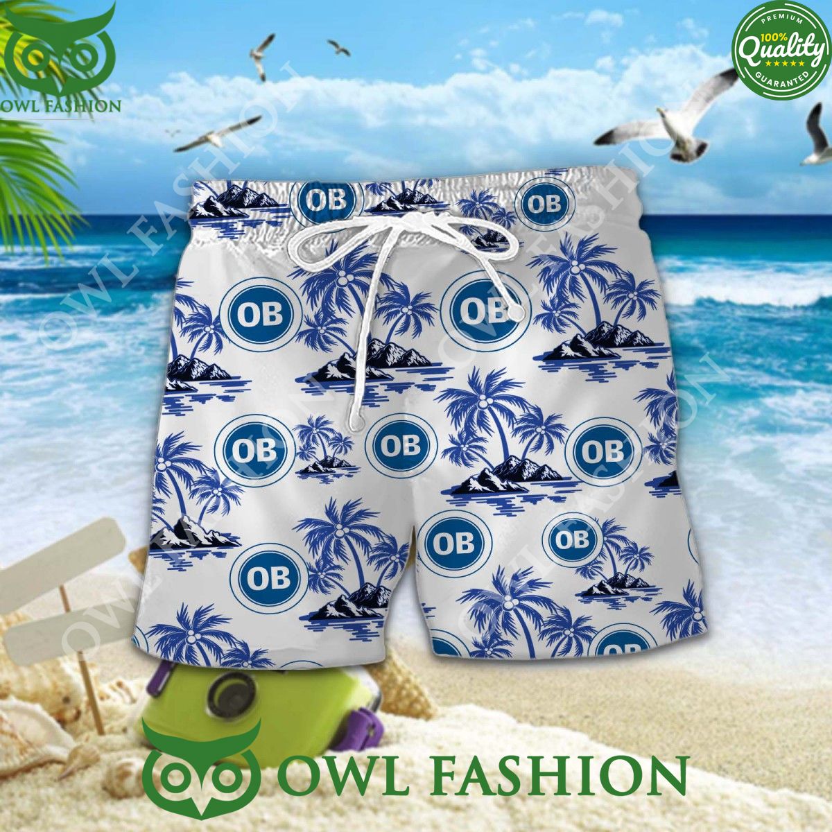 Odense Boldklub Danish Football Champion Superliga Hawaiian Shirt