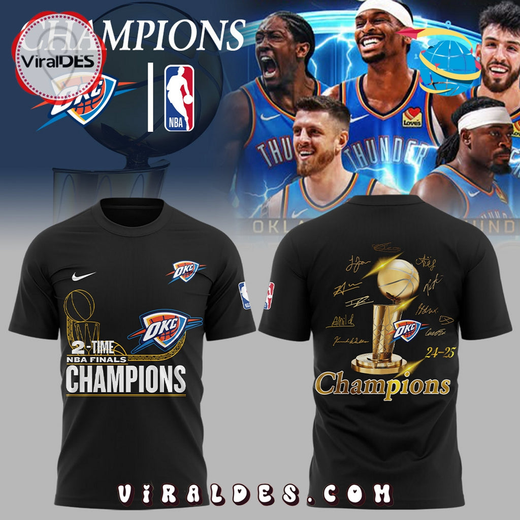 Oklahoma City Thunder NBA Champions Hoodie 2025