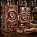 Oklahoma Sooners Boomer NCAA Football Luxury Rhinestone Insulated Tumbler