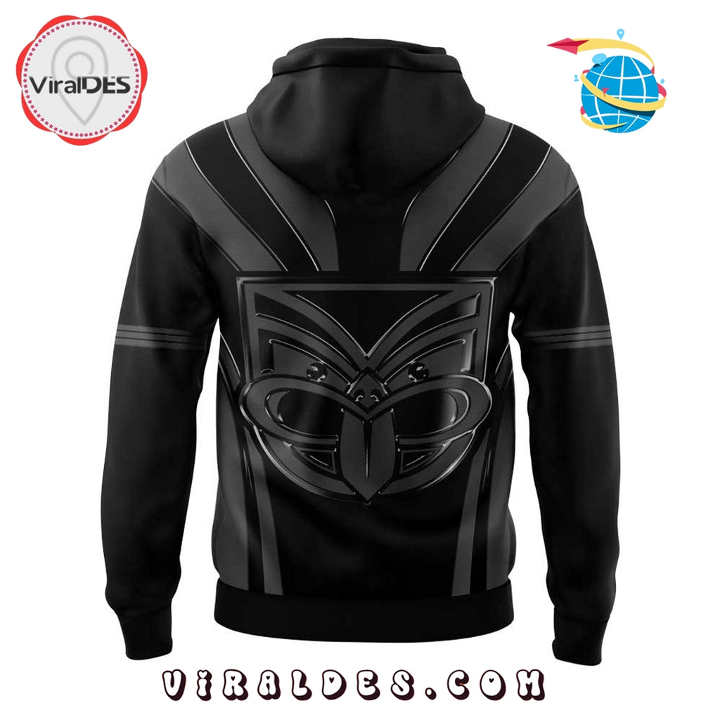 One NZ Warriors Back In Black Limited Edition Hoodie