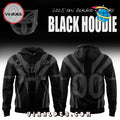 One NZ Warriors Custom Back In Black Hoodie