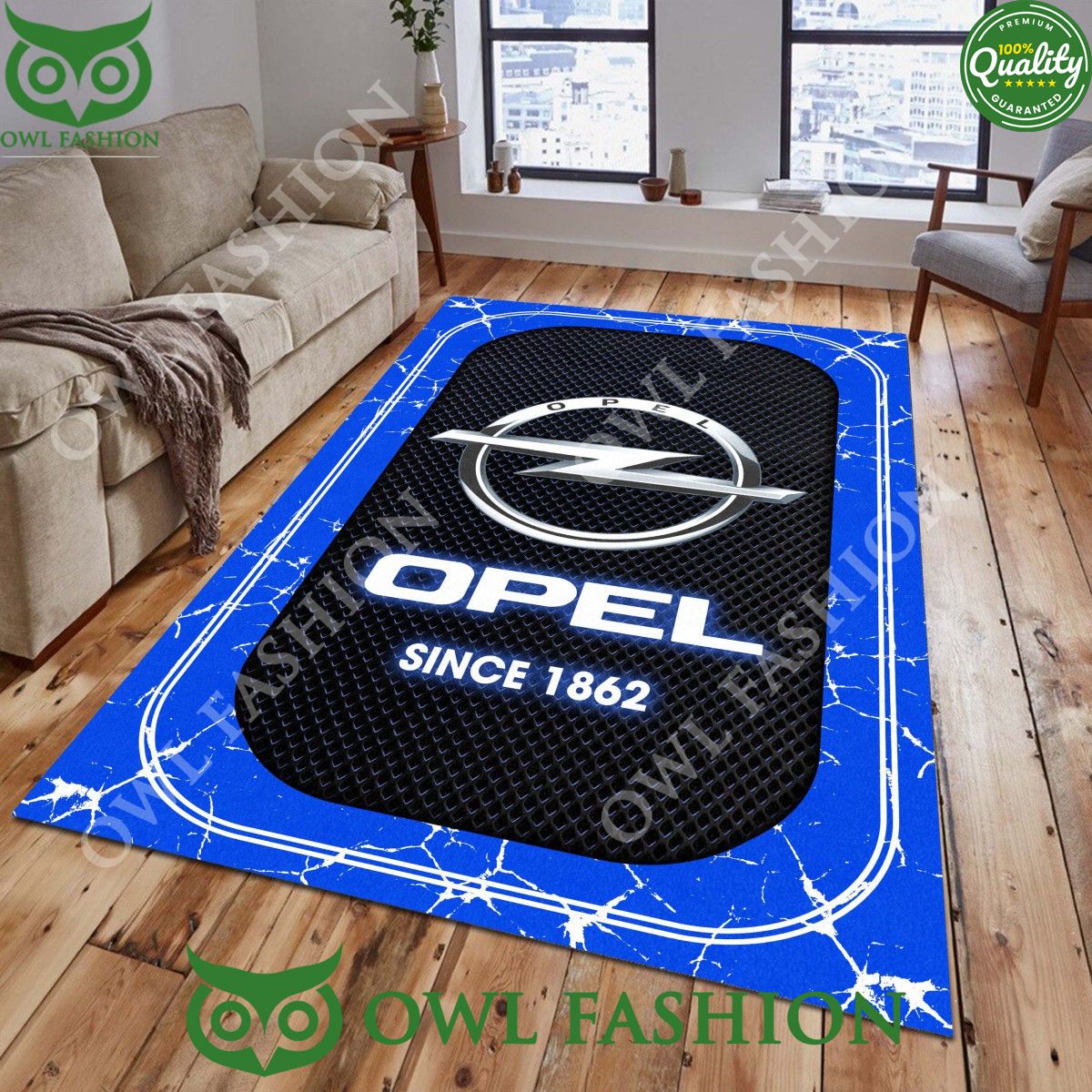 Opel 1862 Motorcycles Rug Carpet For Stone Marble