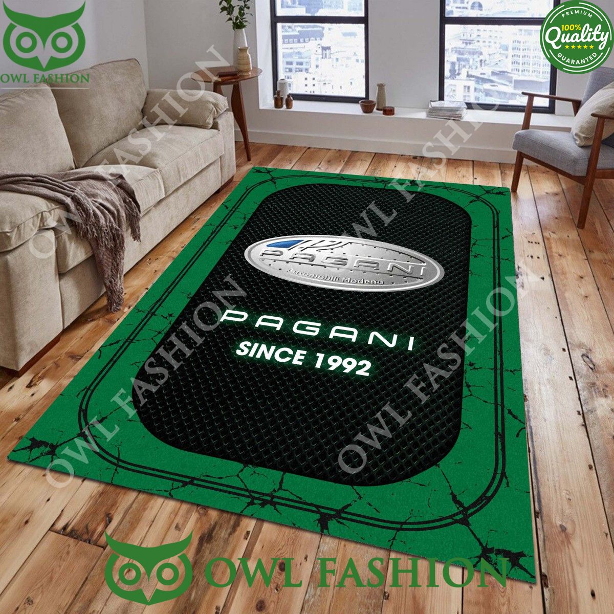 Pagani Italian sport cars 1992 stone marble rug carpet