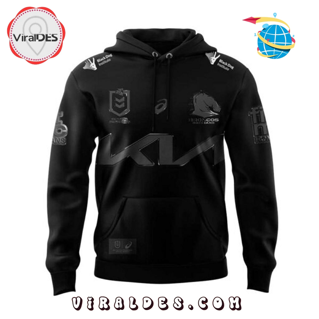 Personalized Brisbane Broncos The Star Black Hoodie
