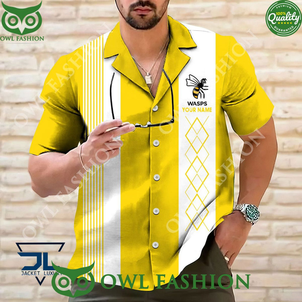 Personalized Wasps RFC Rugby Team Hawaiian shirt