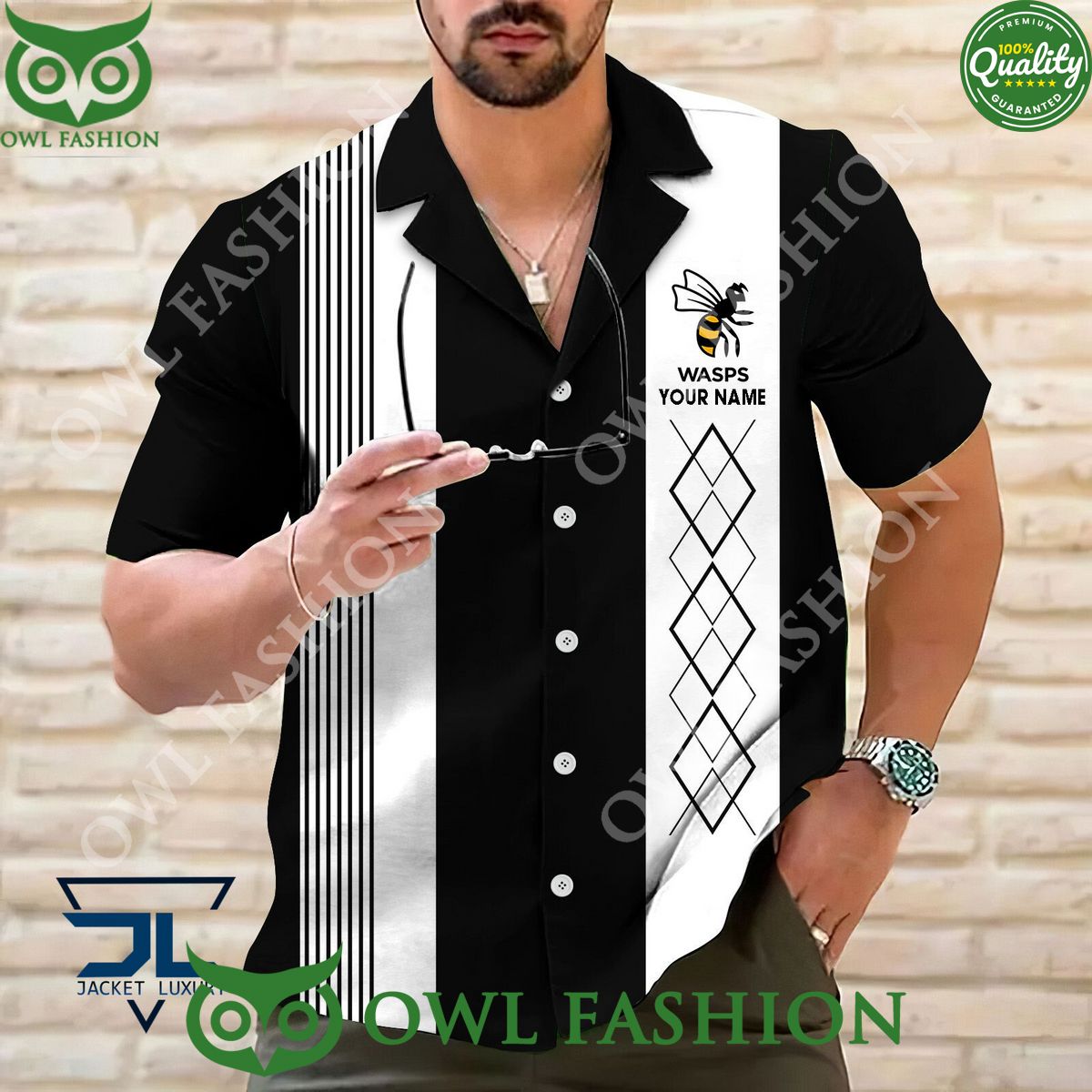 Personalized Wasps RFC Rugby Team Hawaiian shirt