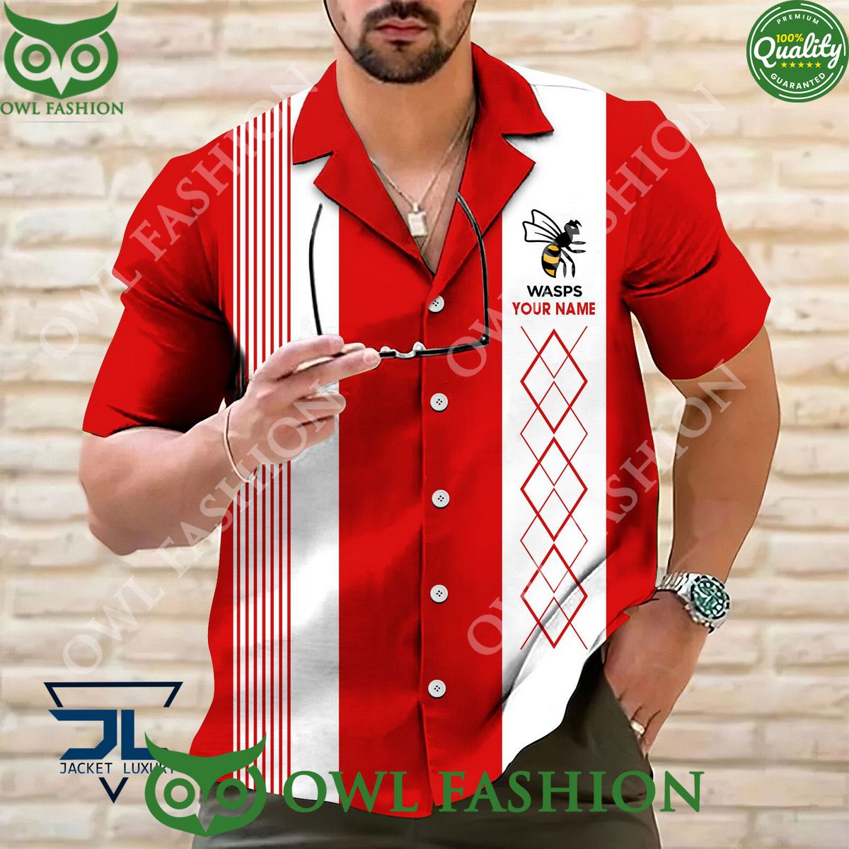 Personalized Wasps RFC Rugby Team Hawaiian shirt