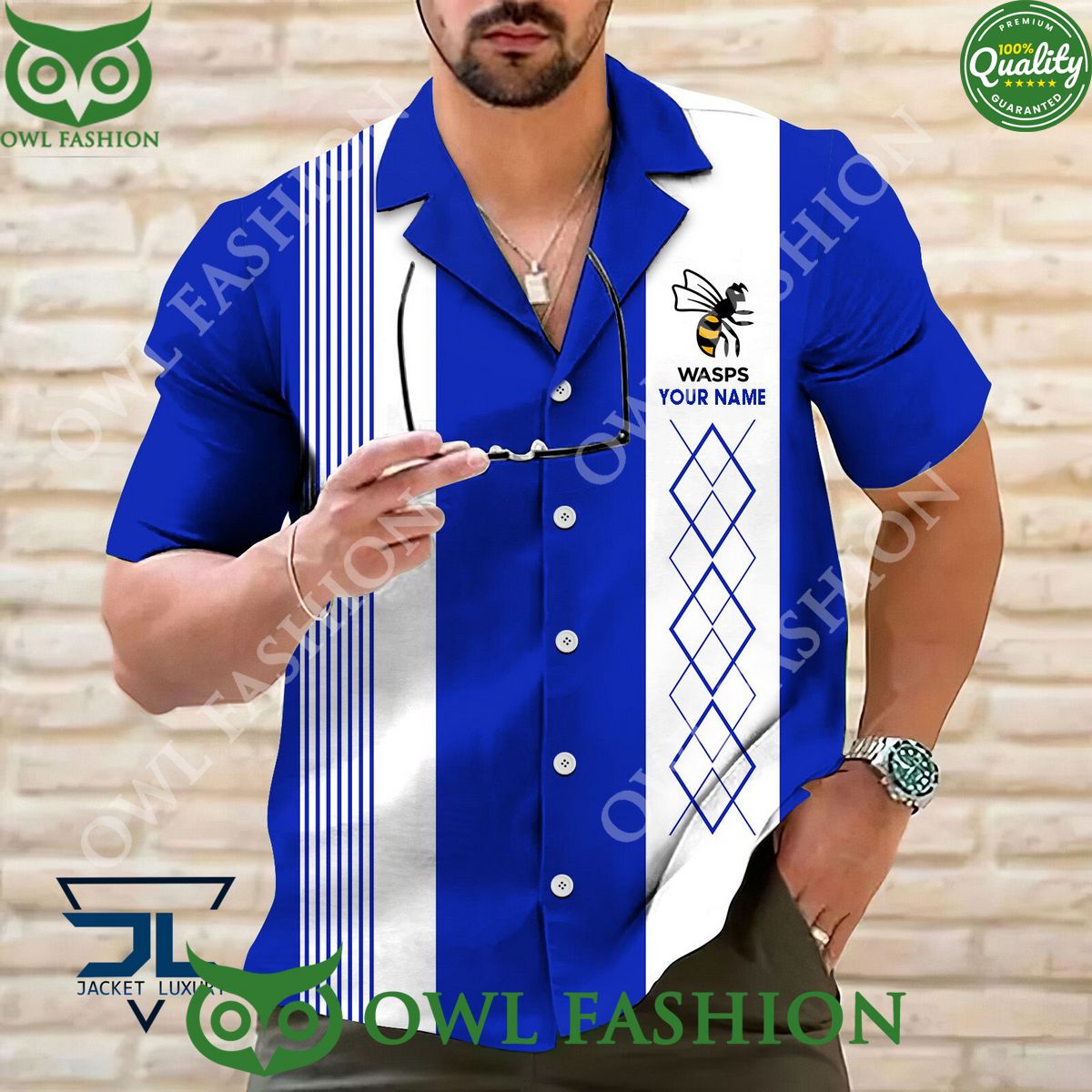 Personalized Wasps RFC Rugby Team Hawaiian shirt
