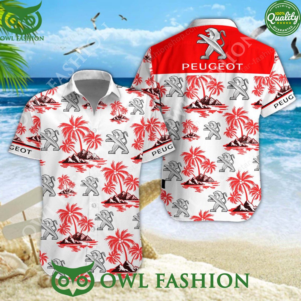 Peugeot Car Custom Color 2024 Hawaiian Shirt Short