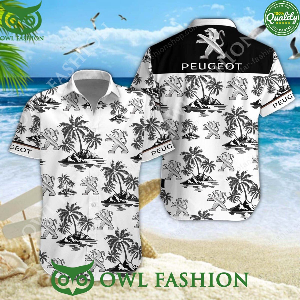 Peugeot Car Custom Color 2024 Hawaiian Shirt Short