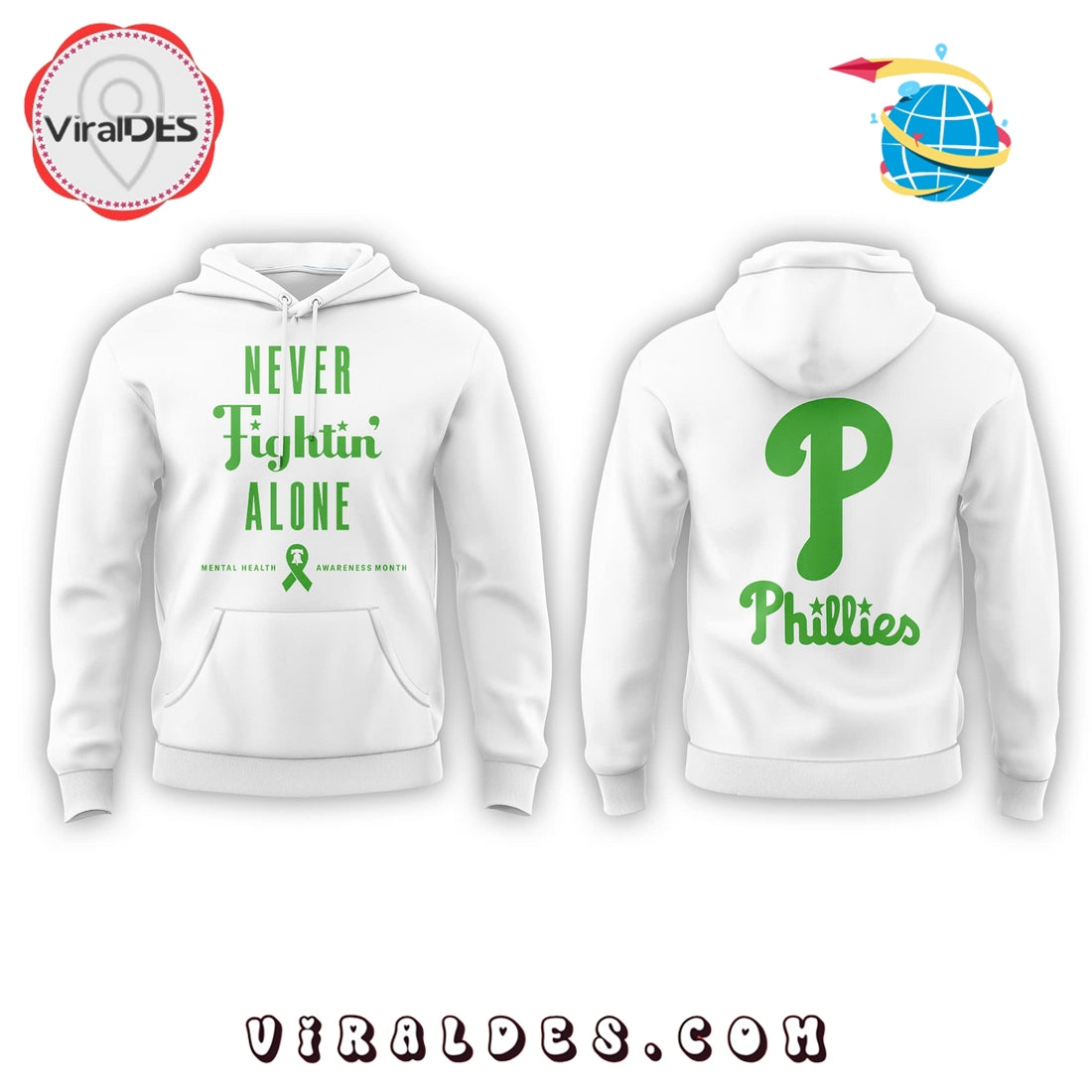 Philadelphia Phillies Mental Health Awareness Hoodie, Long Pants