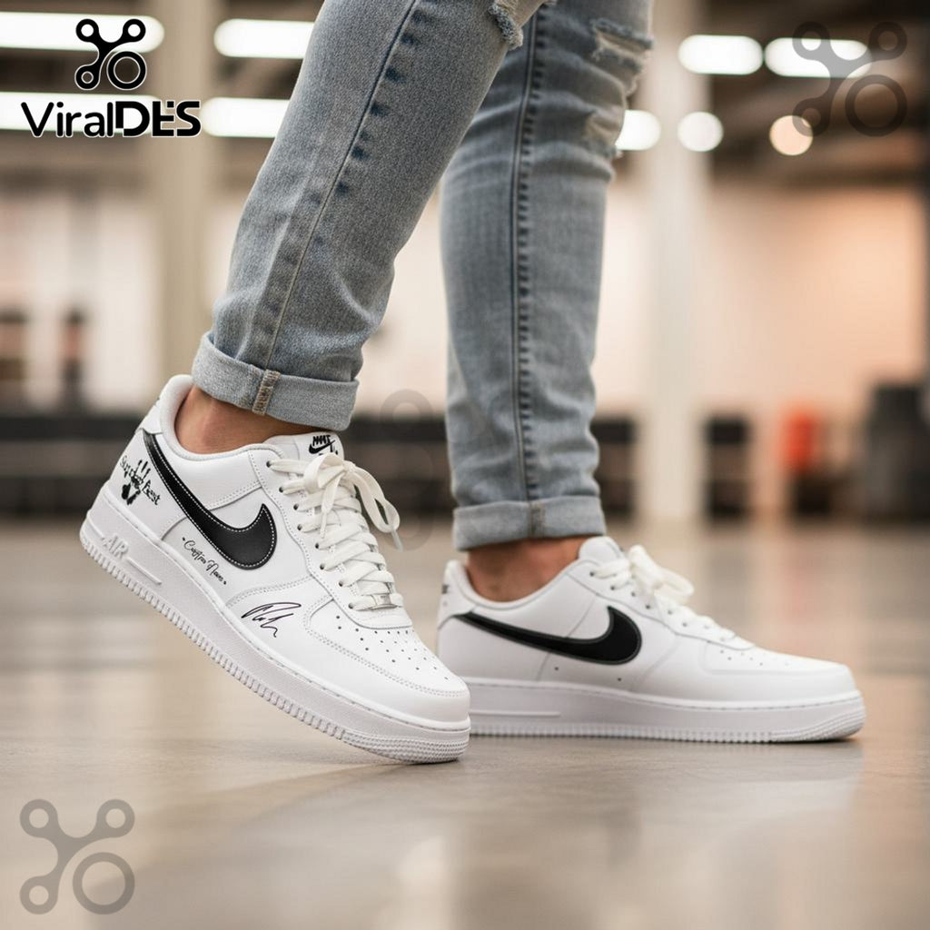 Premium Nick Jonas Sunday Best Air Force 1 Sneakers