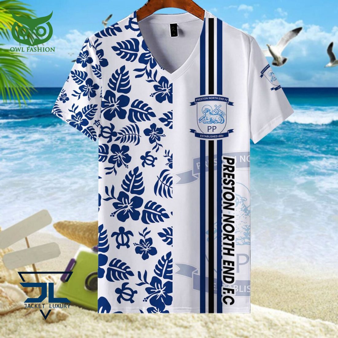 Preston North End F.C EFL Championship Hawaiian Shirt T-shirt