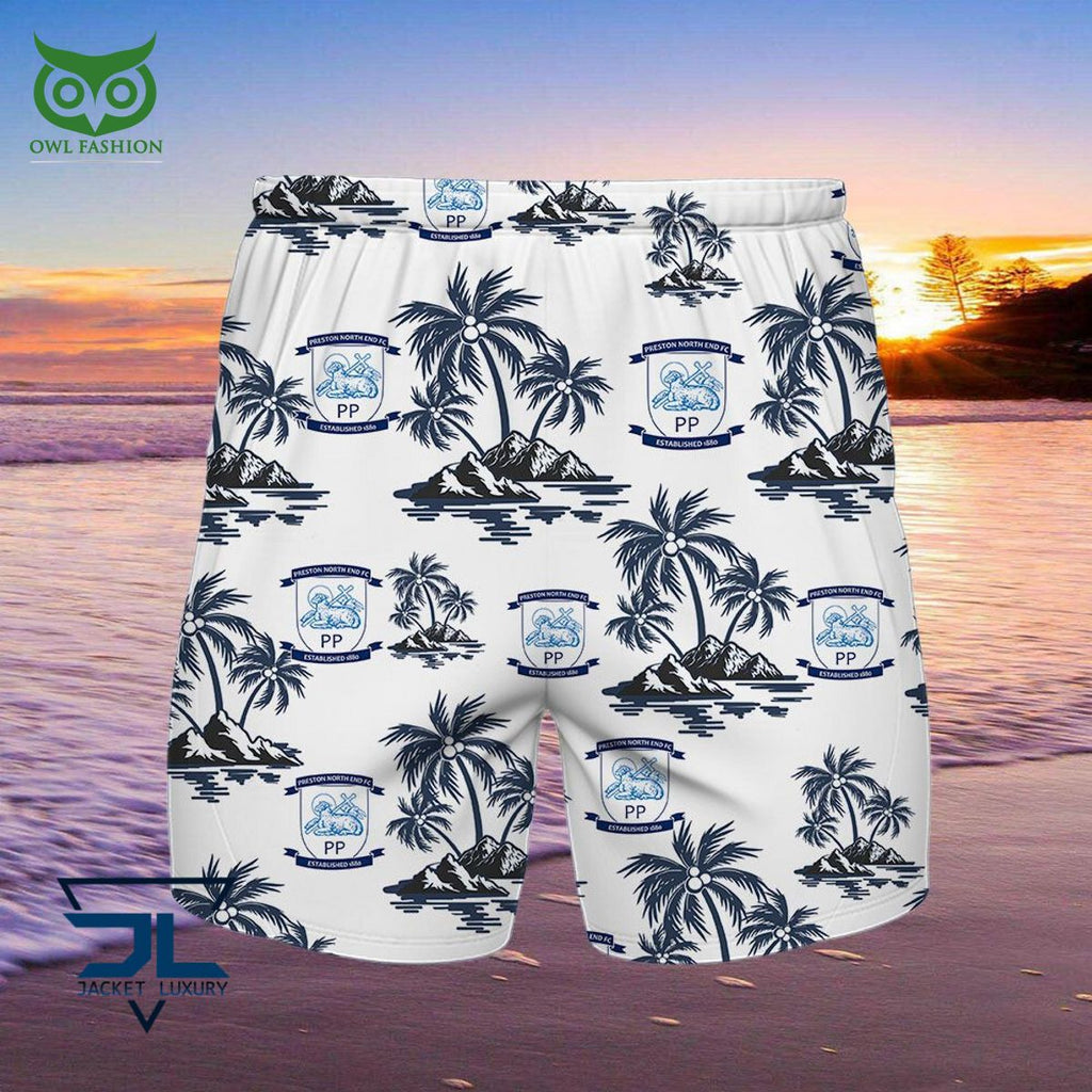 Preston North End F.C Premier League Championship Hawaiian Shirt Shorts