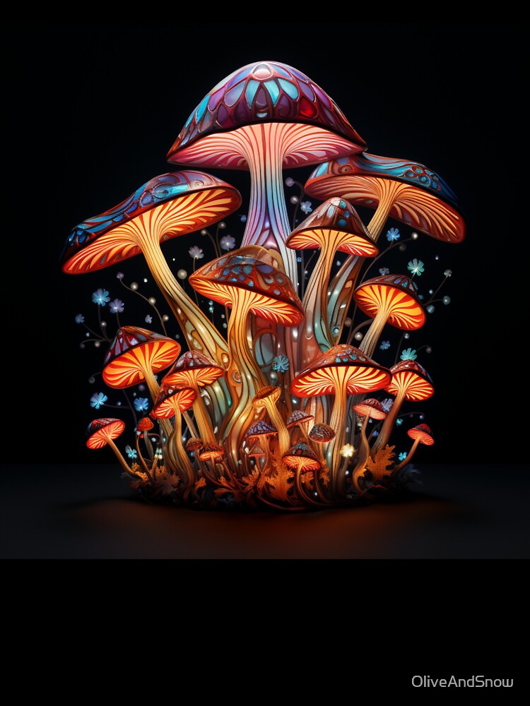 Fantasy Mushroom forest by OliveAndSnow