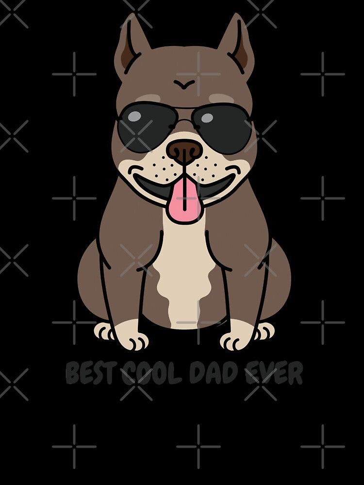 Best Cool Dog Dad Ever by OwlCanvas