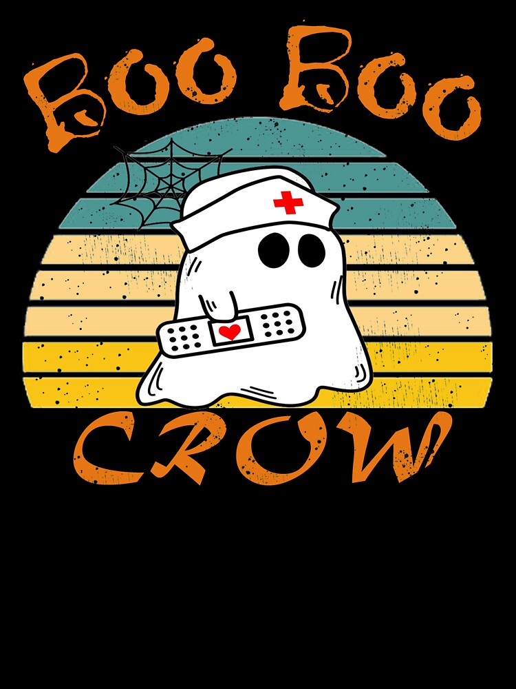 Boo Boo Crew Nurse Ghost Funny Halloween by Masaw