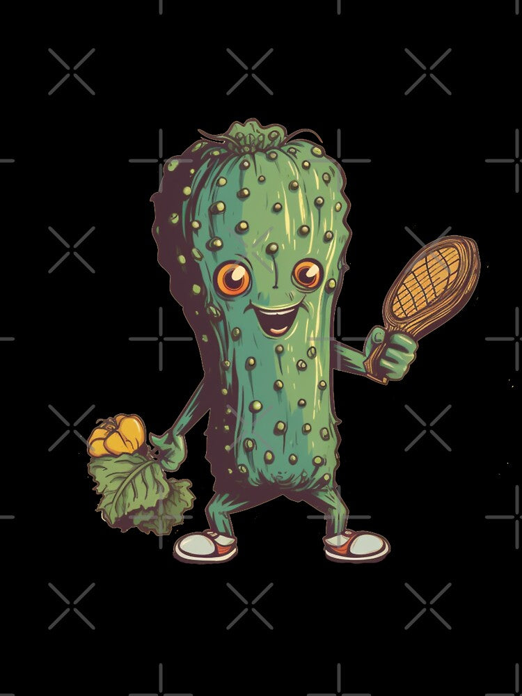Pickle the Pickleball Lover by billyclamz