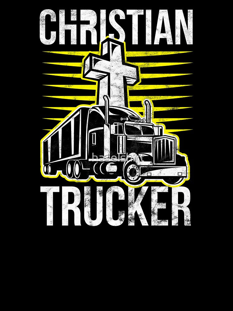 Trucker Christian Truck Driver Birthday Gift by haselshirt