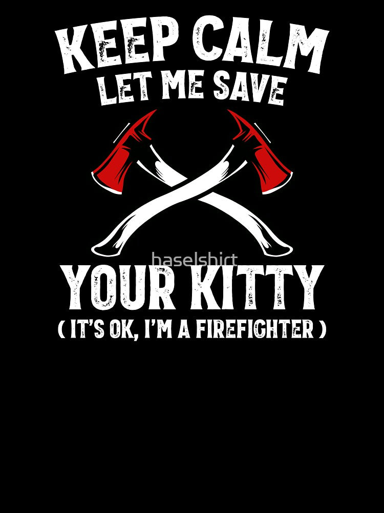 Firefighter Keep Calm Proud Firemen Gift by haselshirt
