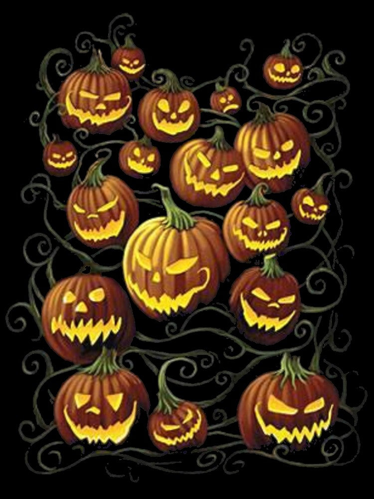 PUMPKIN PATCH AT MIDNIGHT by HAUNTERSDEPOT