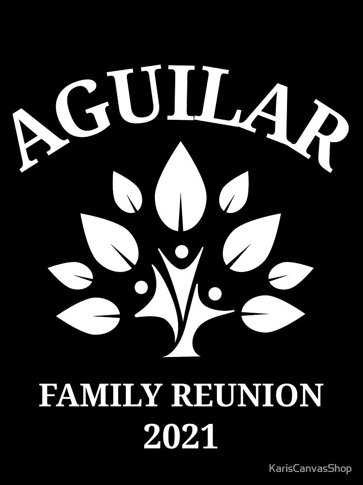 Aguilar Family Reunion 2021 Art in White by KarisCanvasShop